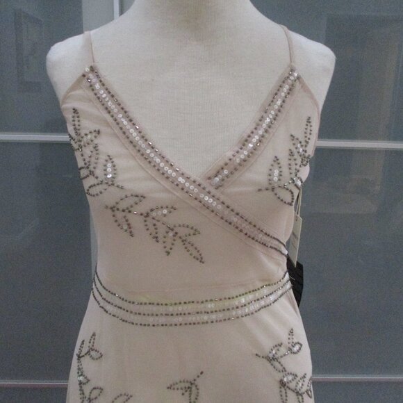 Forever 21 Contemporary Sheer Beaded Spaghetti Strap Maxi Dress - Picture 2 of 10